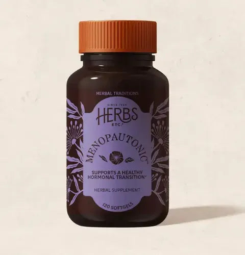 Herbs Etc. Menopautonic | 120 Cápsulas Blandas | Equilibrio Hormonal y Bienestar Femenino | Suplemento Alimenticio