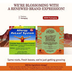 Herbs Etc. Allergy ReLeaf System | 2 Frascos | 60 Cápsulas Blandas + 60 Tabletas | Quercetina y Extractos Herbales | Bienestar Respiratorio | Suplemento Alimenticio