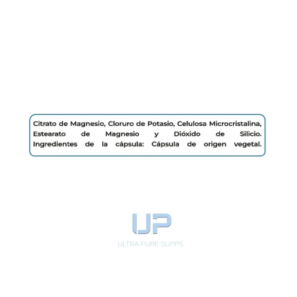 Ultra Pure Supps Magnesio 150mg Y Potasio 200mg 60 Caps Sfn