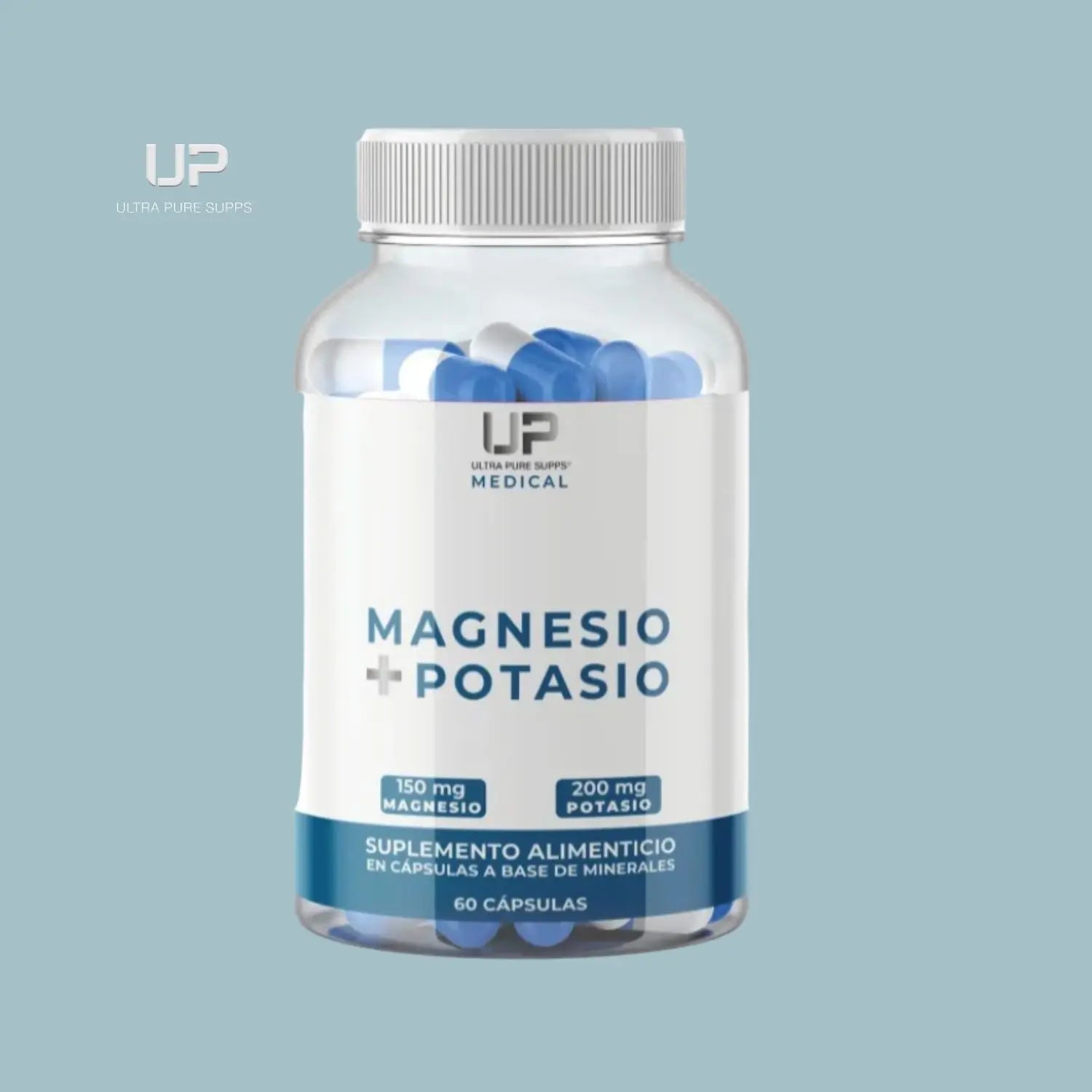 Ultra Pure Supps Magnesio 150mg Y Potasio 200mg 60 Caps Sfn