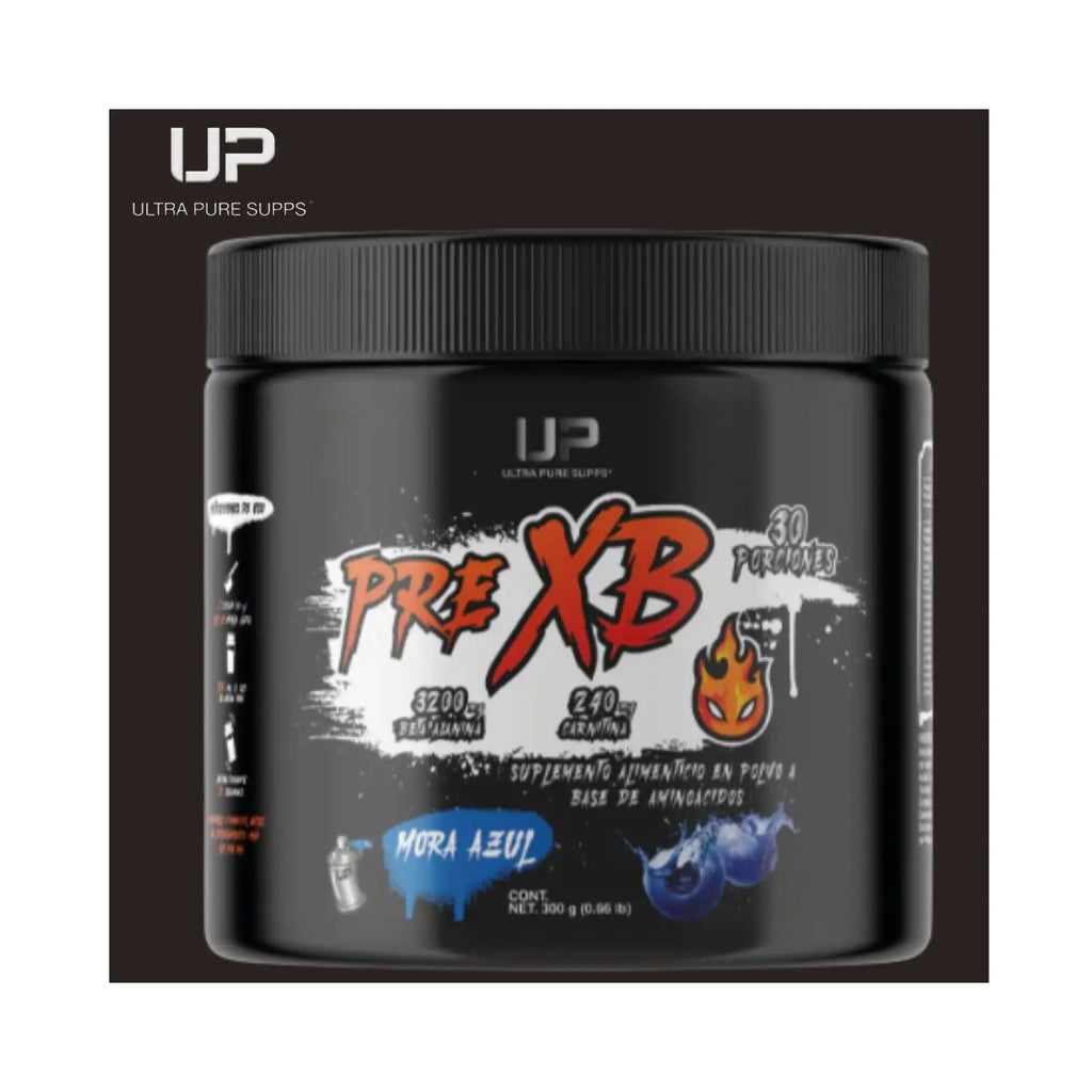Ultra Pure Supps Pre Xb Con L-carnitina, Cla  Mora azul, 30 Serv