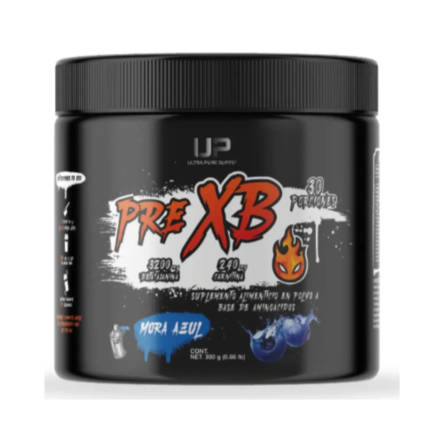 Ultra Pure Supps Pre Xb Con L-carnitina, Cla  Mora azul, 30 Serv