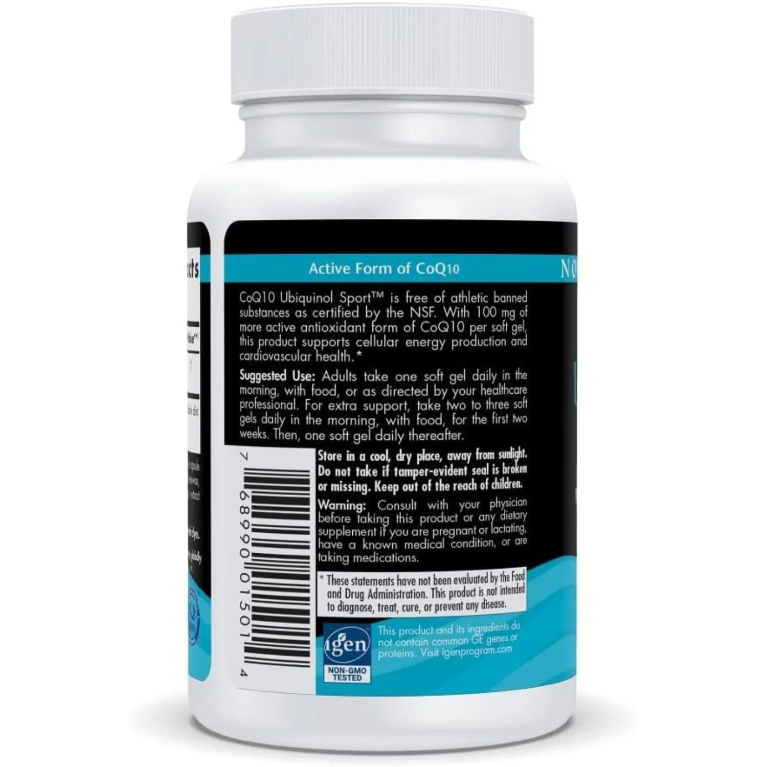 Nordic Naturals CoQ10 Ubiquinol Sport 100mg 60 Softgels Sfn