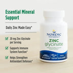 Nordic Naturals Zinc Glycinate 20 mg 60 Caps Sfn