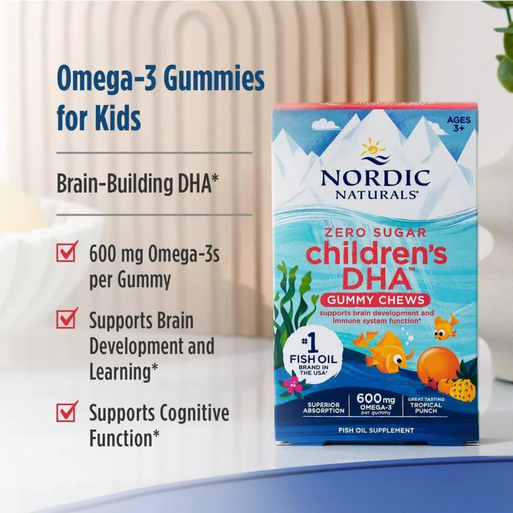 Nordic naturals Dha para niños 30 gomitas sin azucar sfn