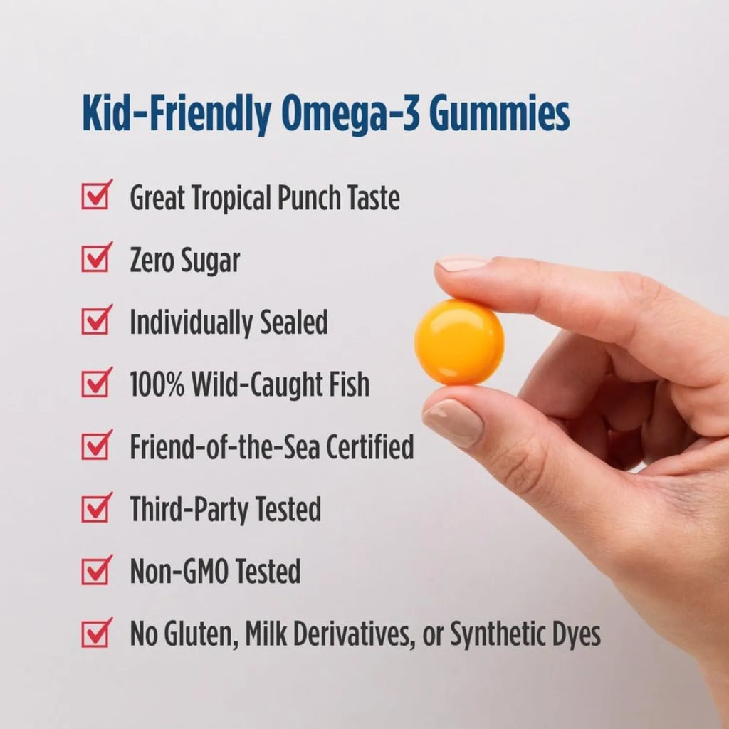 Nordic naturals Dha para niños 30 gomitas sin azucar sfn