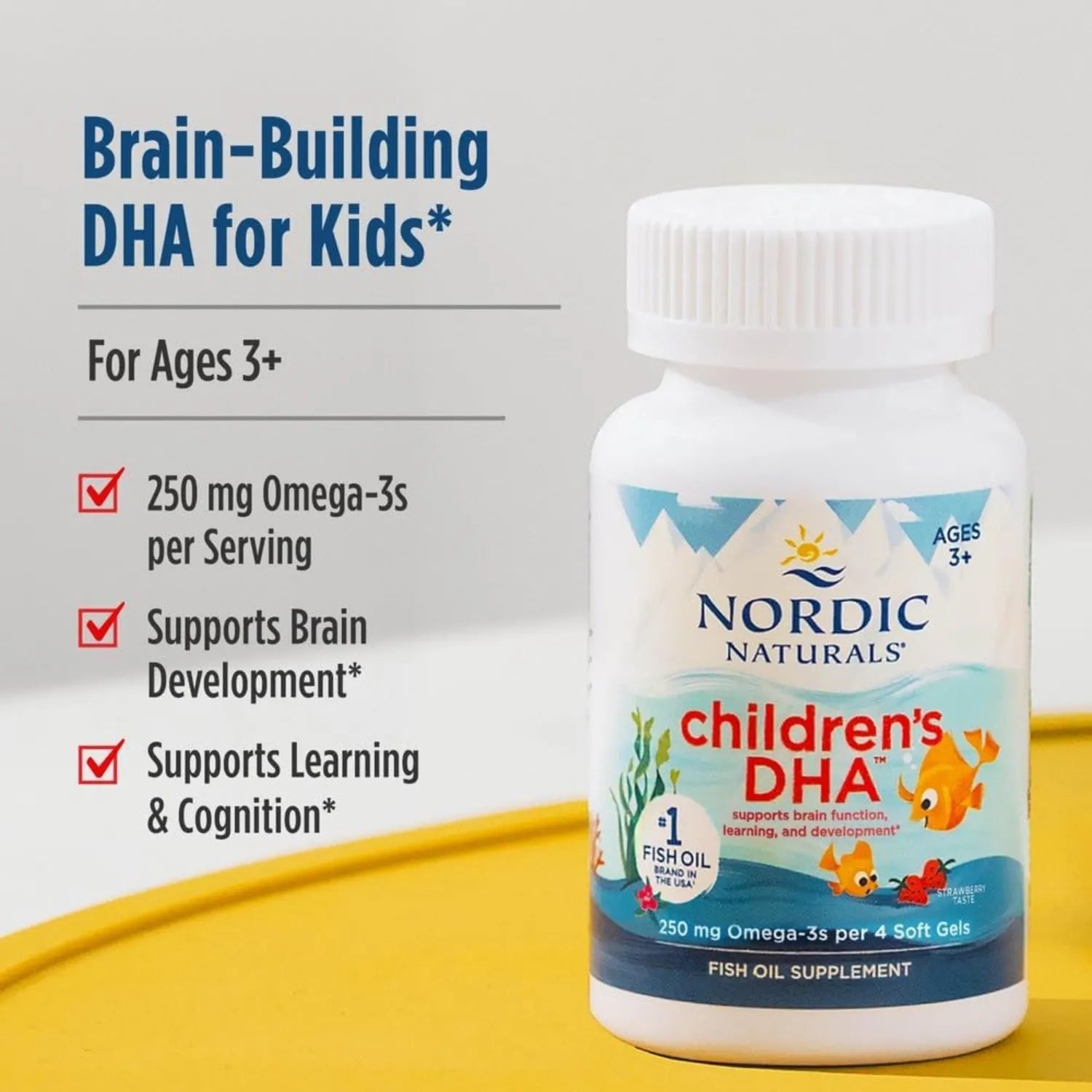 Nordic Naturals Children's Dha 250mg Omega 3 180 Mini Softg