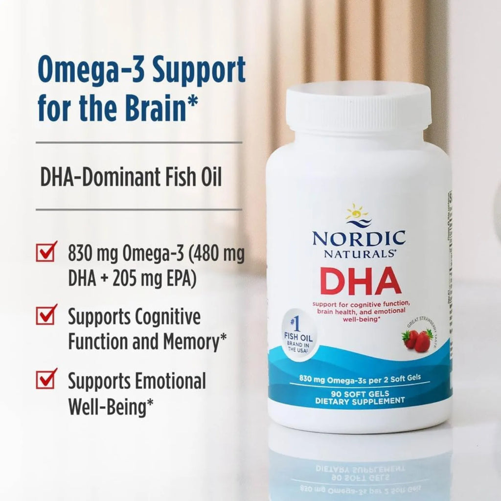 Nordic Naturals DHA 830 mg omega-3 90 capsulas blandas SFN