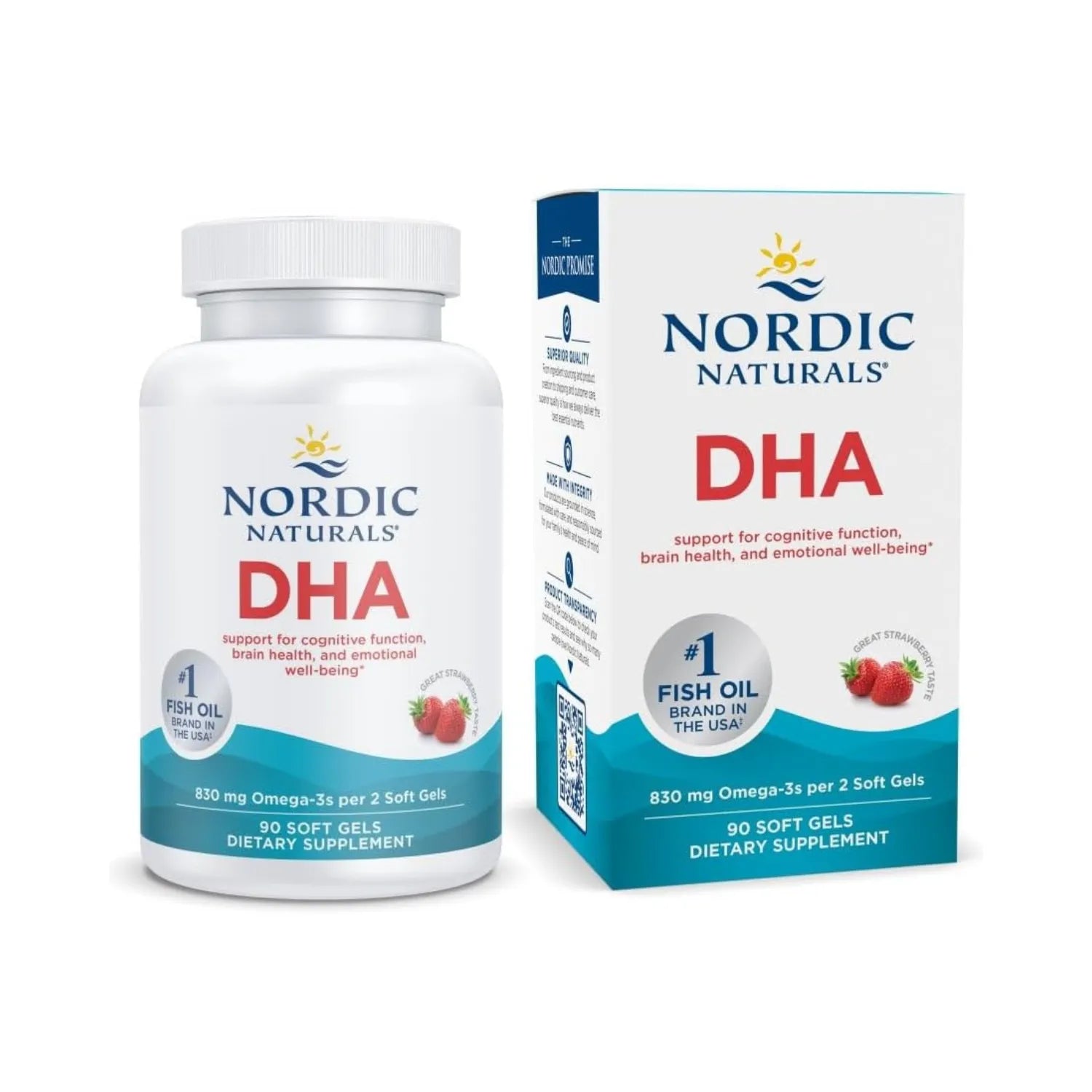 Nordic Naturals DHA 830 mg omega-3 90 capsulas blandas SFN