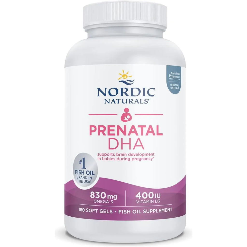 Nordic Natural Prenatal DHA 830mg 400IU 180 Soft Sfn