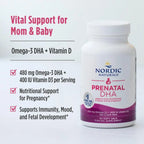 Nordic Natural Prenatal DHA 830mg 400IU 180 Soft Sfn