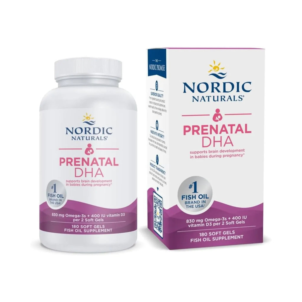 Nordic Natural Prenatal DHA 830mg 400IU 180 Soft Sfn