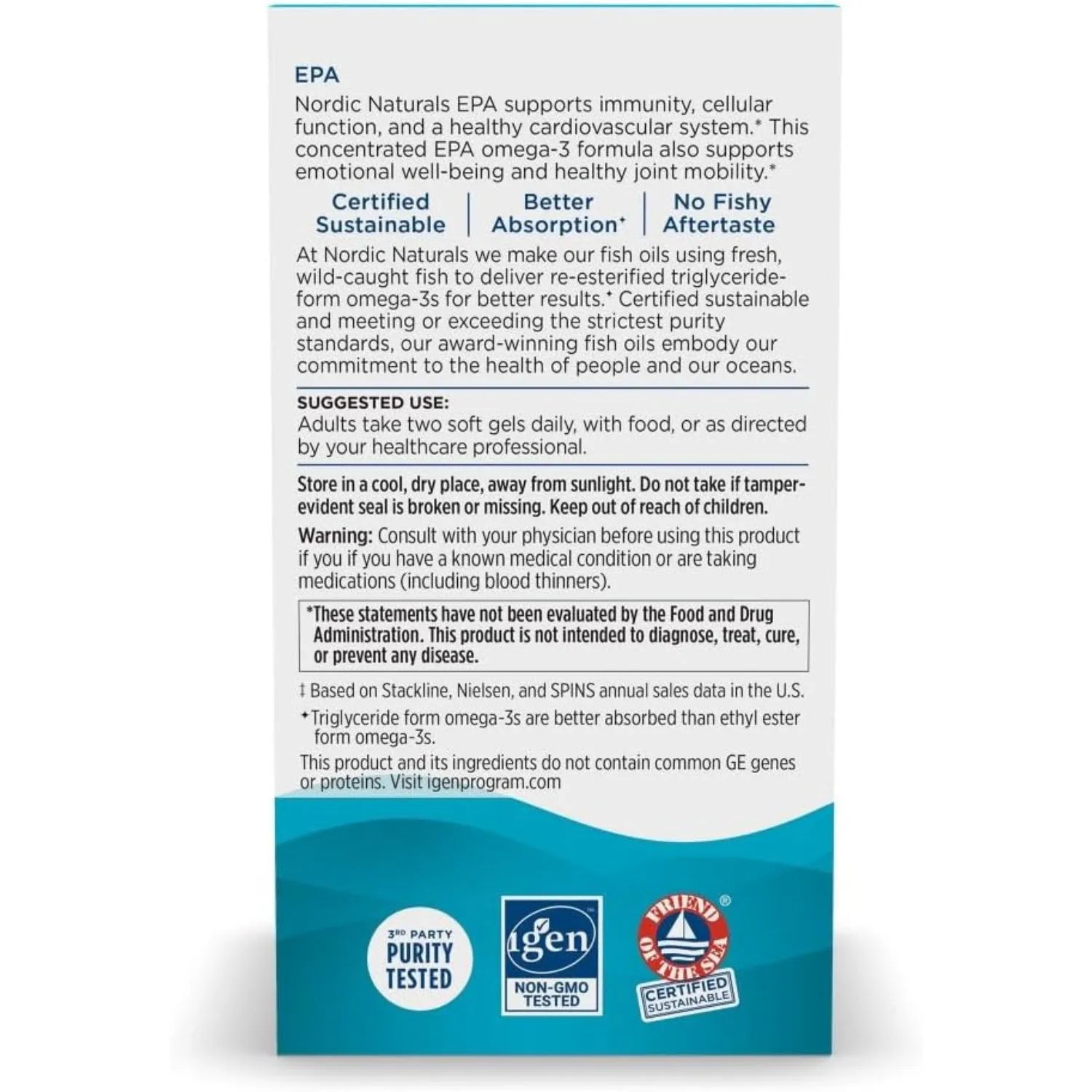 Nordic Naturals EPA 605 mg 60 Softgels Sfn