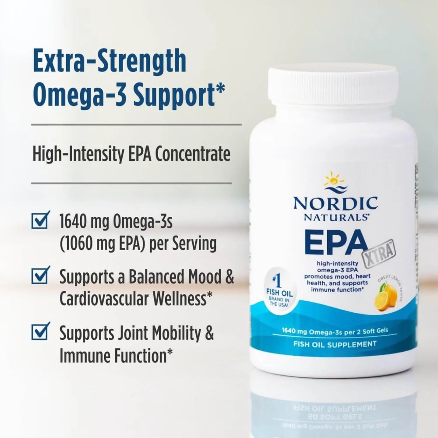 Nordic Naturals EPA Xtra 1640 mg 60 Softgels Sfn
