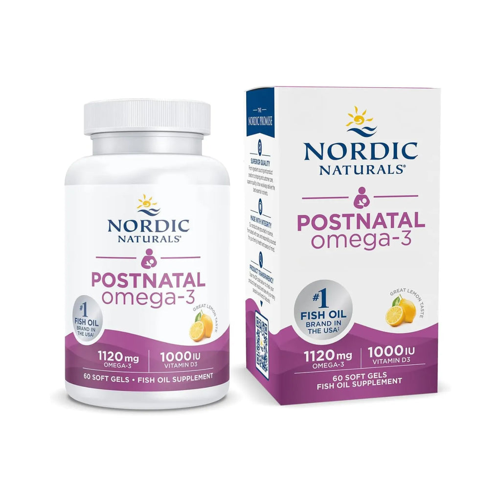 Nordic Naturals Postnatal Omega-3 650 mg 60 Softgels Sfn