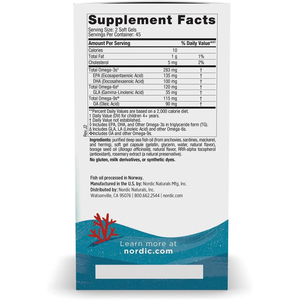 Nordic Naturals, Complete Omega Junior 90 Minicaps Sfn
