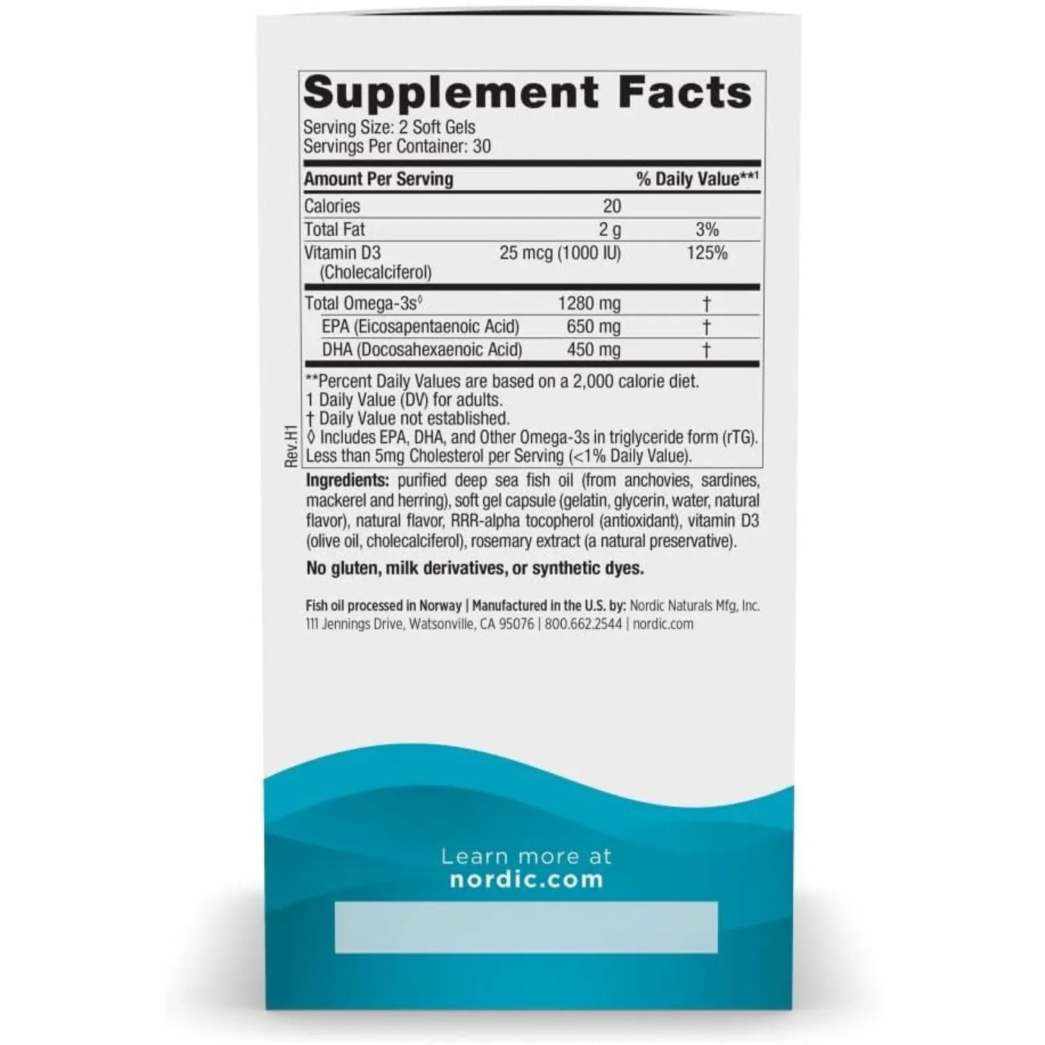 Nordic Naturals Ultimate Omega-D3 60 Softgels Sfn