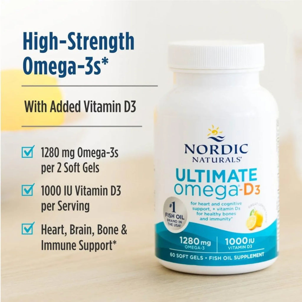 Nordic Naturals Ultimate Omega-D3 60 Softgels Sfn