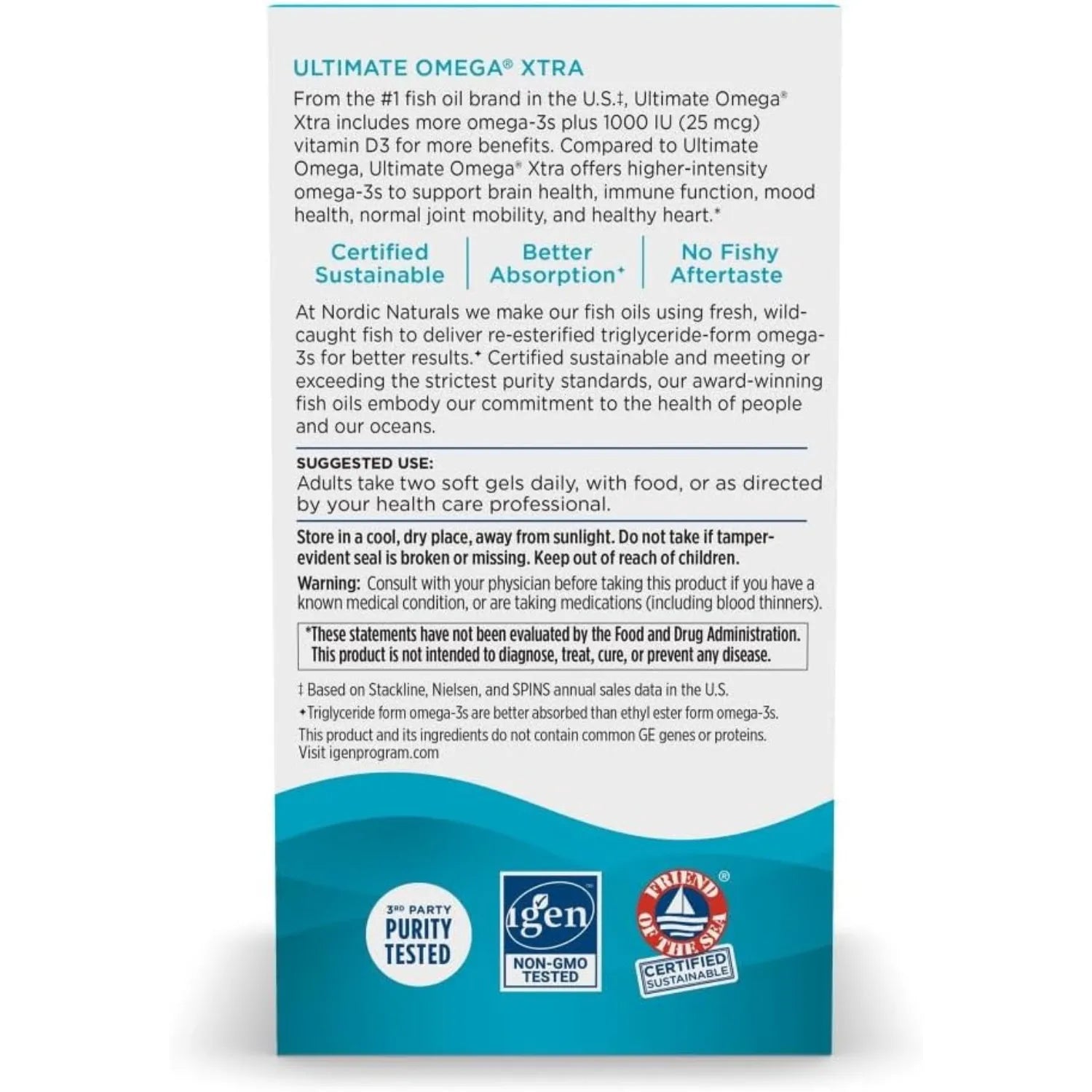 Nordic naturals Ultimate Omega Xtra 60 Softgels Sfn