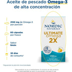 Nordic Naturals Ultimate Omega 2X 1075 mg 60 softgels sfn