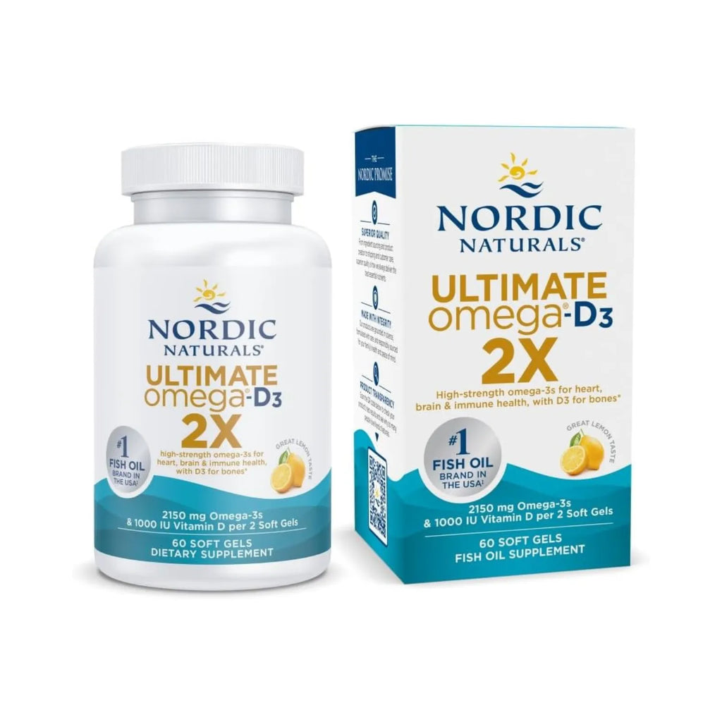 Nordic Naturals Ultimate Omega-D3 2X 1000IU 60 Soft Sfn