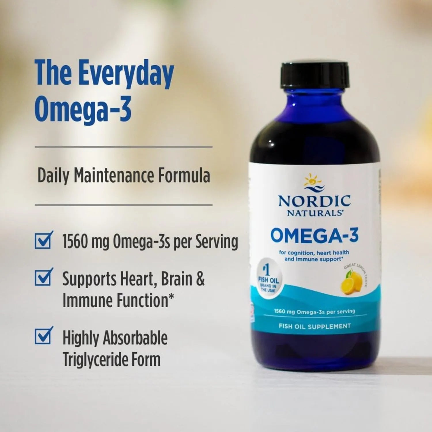Nordic Natural's Omega 3 1560 mg 237mL Sfn