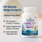 Nordic Naturals – Complete Omega Junior, 180 count 500 mg Soft Gels