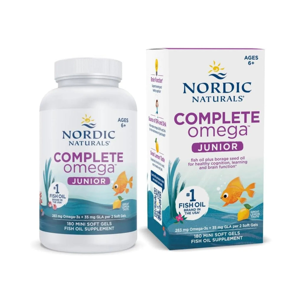 Nordic Naturals – Complete Omega Junior, 180 count 500 mg Soft Gels