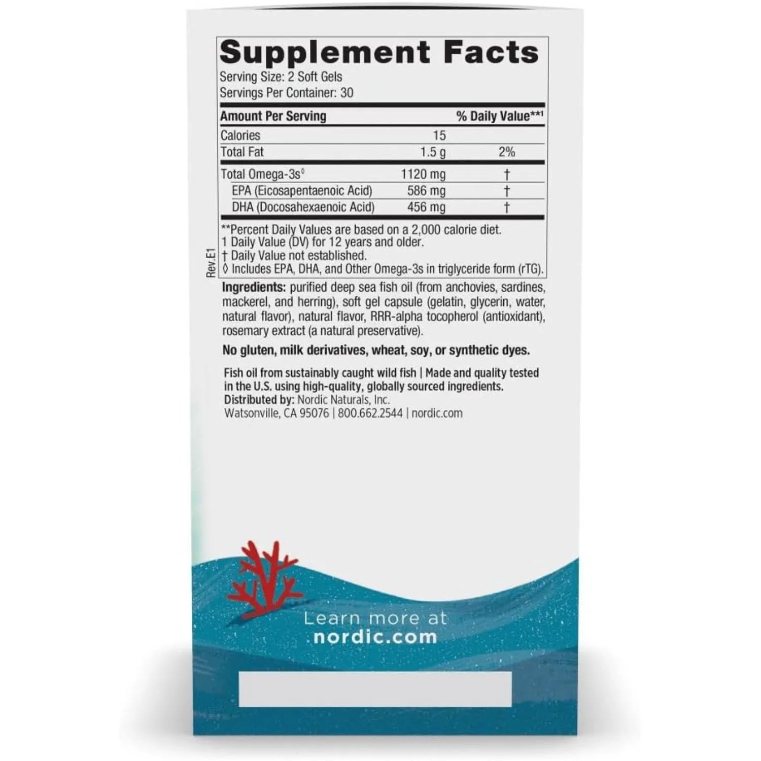 Nordic naturals teen ultimate omega 2X 60 mini softgels sfn