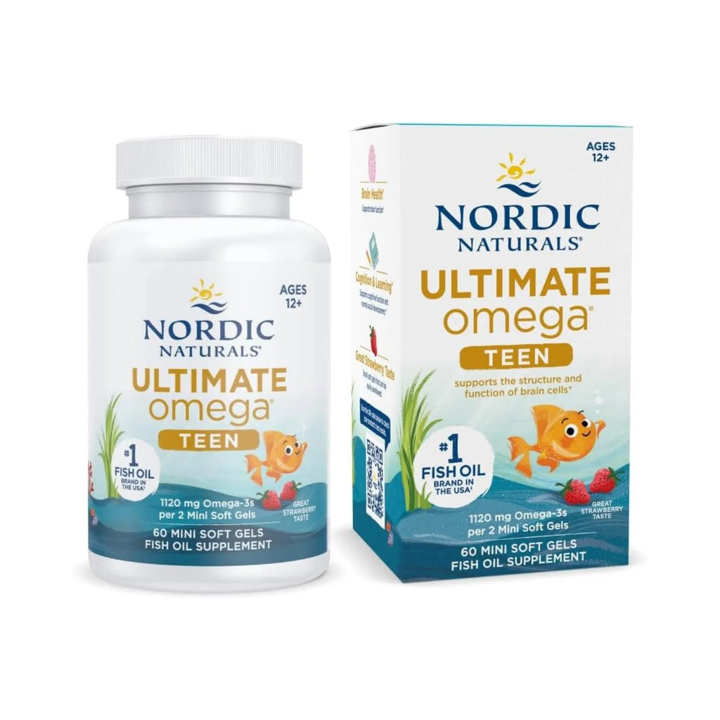 Nordic naturals teen ultimate omega 2X 60 mini softgels sfn