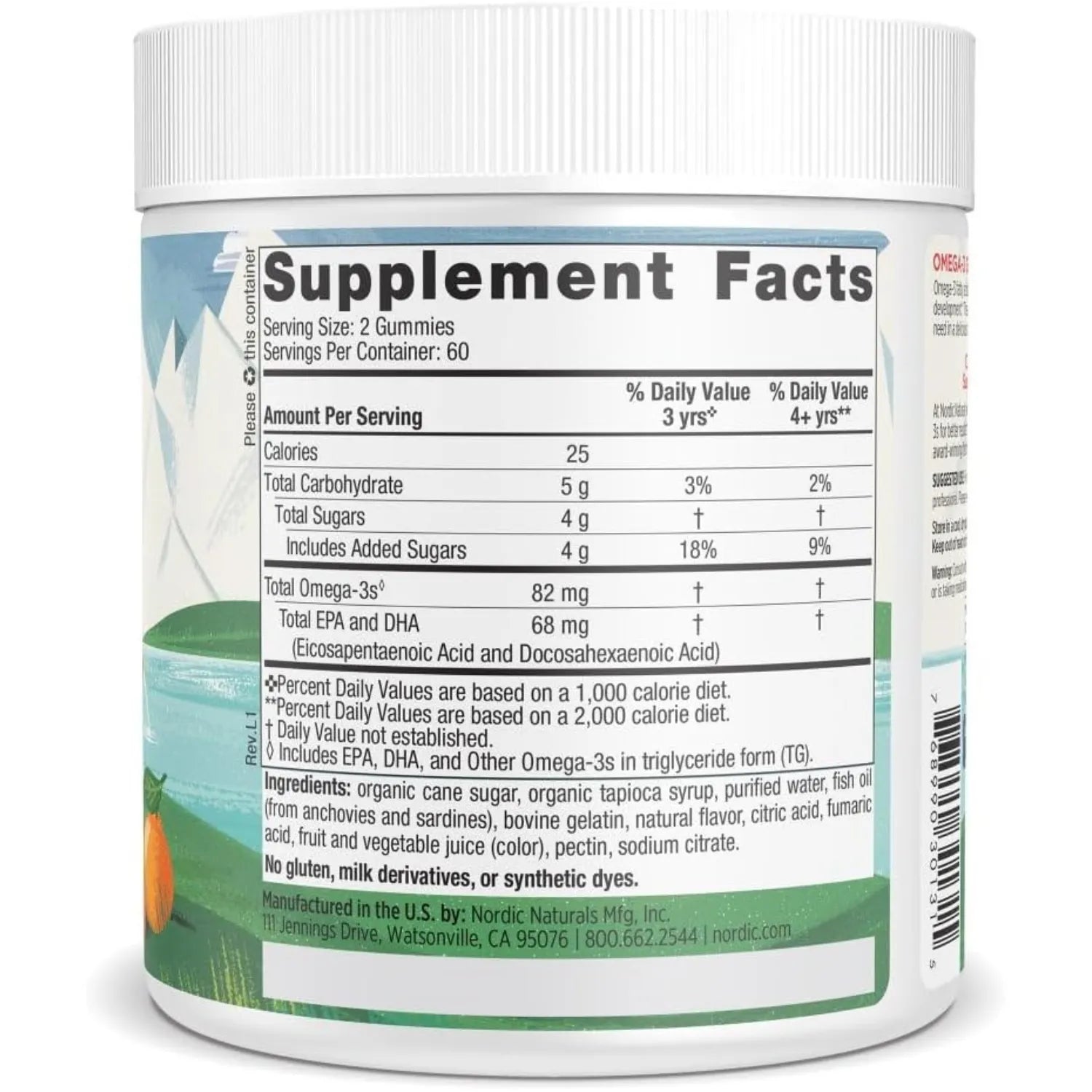 Nordic Naturals Gomitas Con Omega 3 Para Niños 120 Gom Sfn