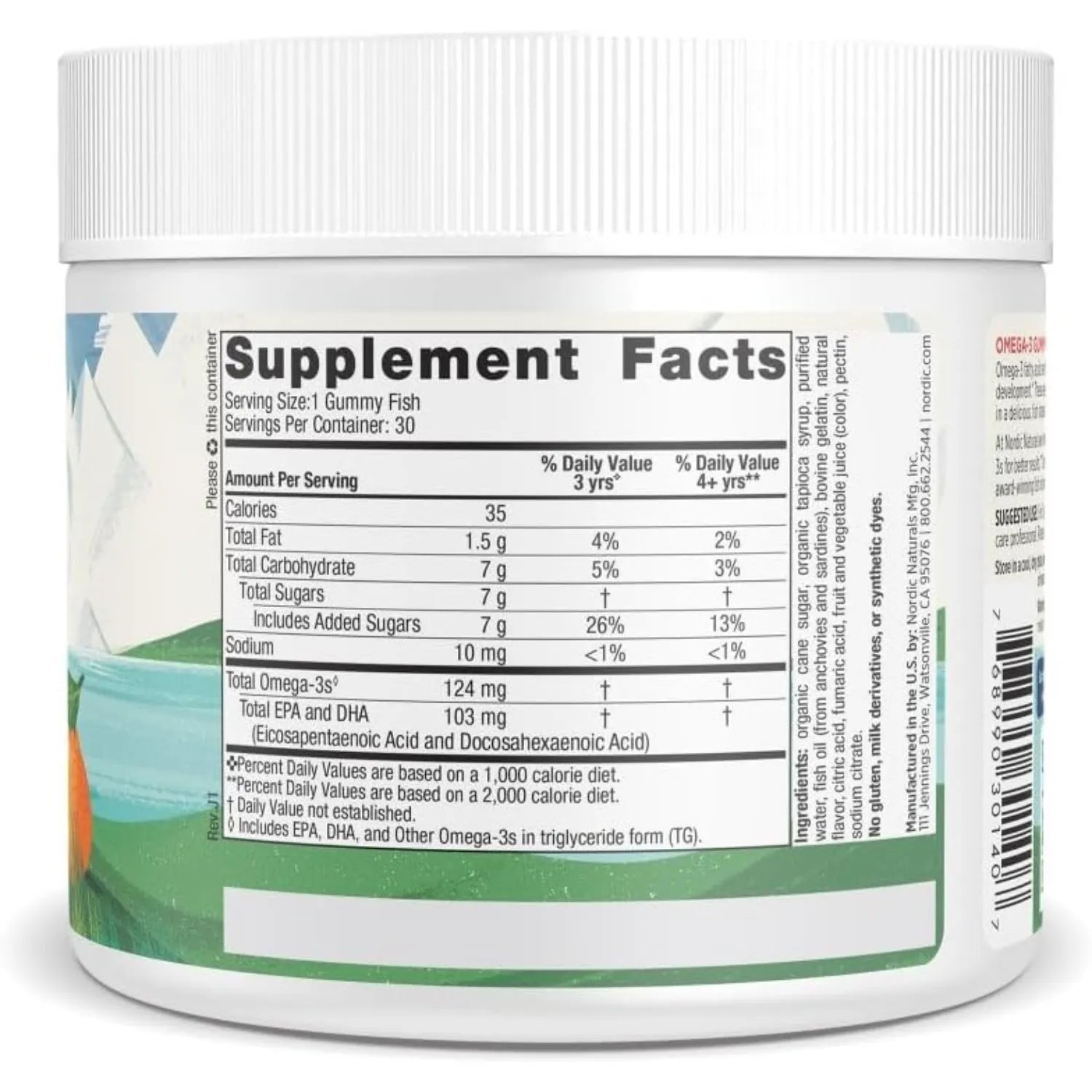 Nordic Naturals Omega-3 para Niños 30 gomitas Sfn