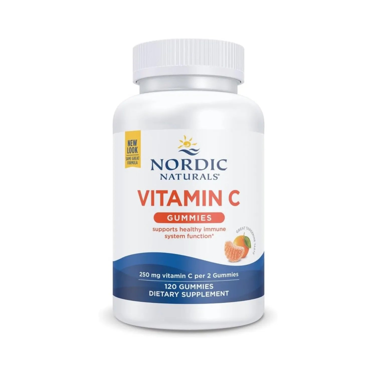 Nordic Naturals, Vitamin C Gummies, Great Tangerine, 250 mg, 120 Gummies