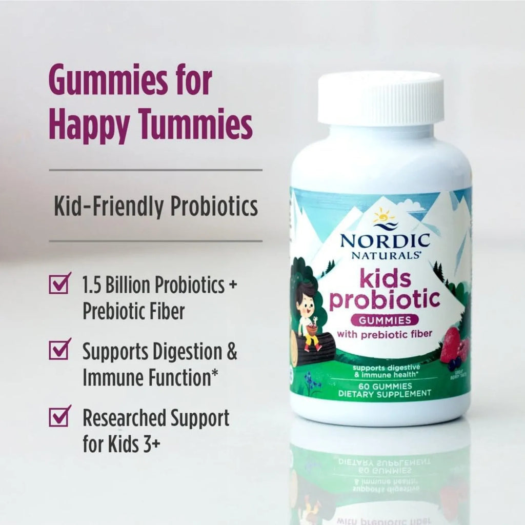 Nordic Naturals Gomitas De Probioticos 60 Pz Sabor Berry Sfn