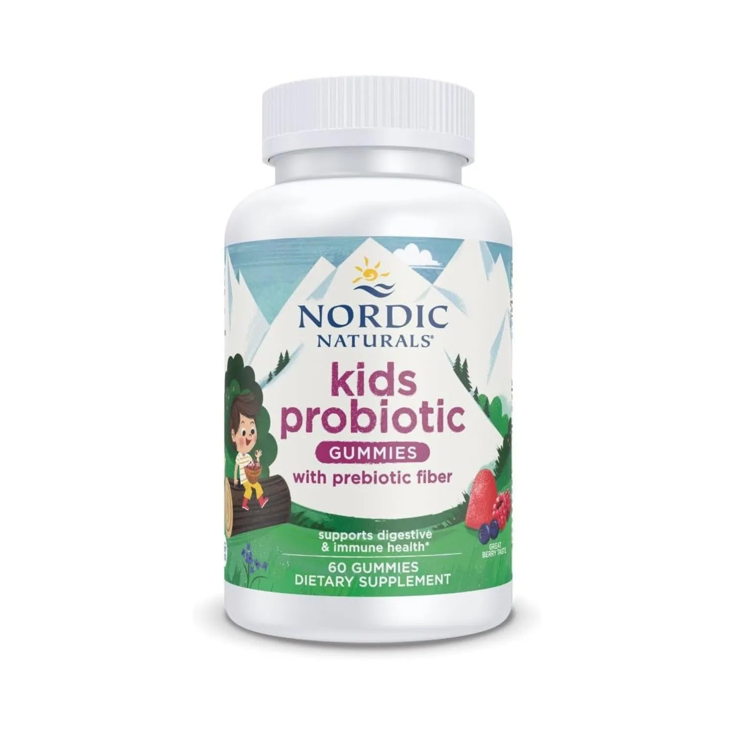 Nordic Naturals Gomitas De Probioticos 60 Pz Sabor Berry Sfn