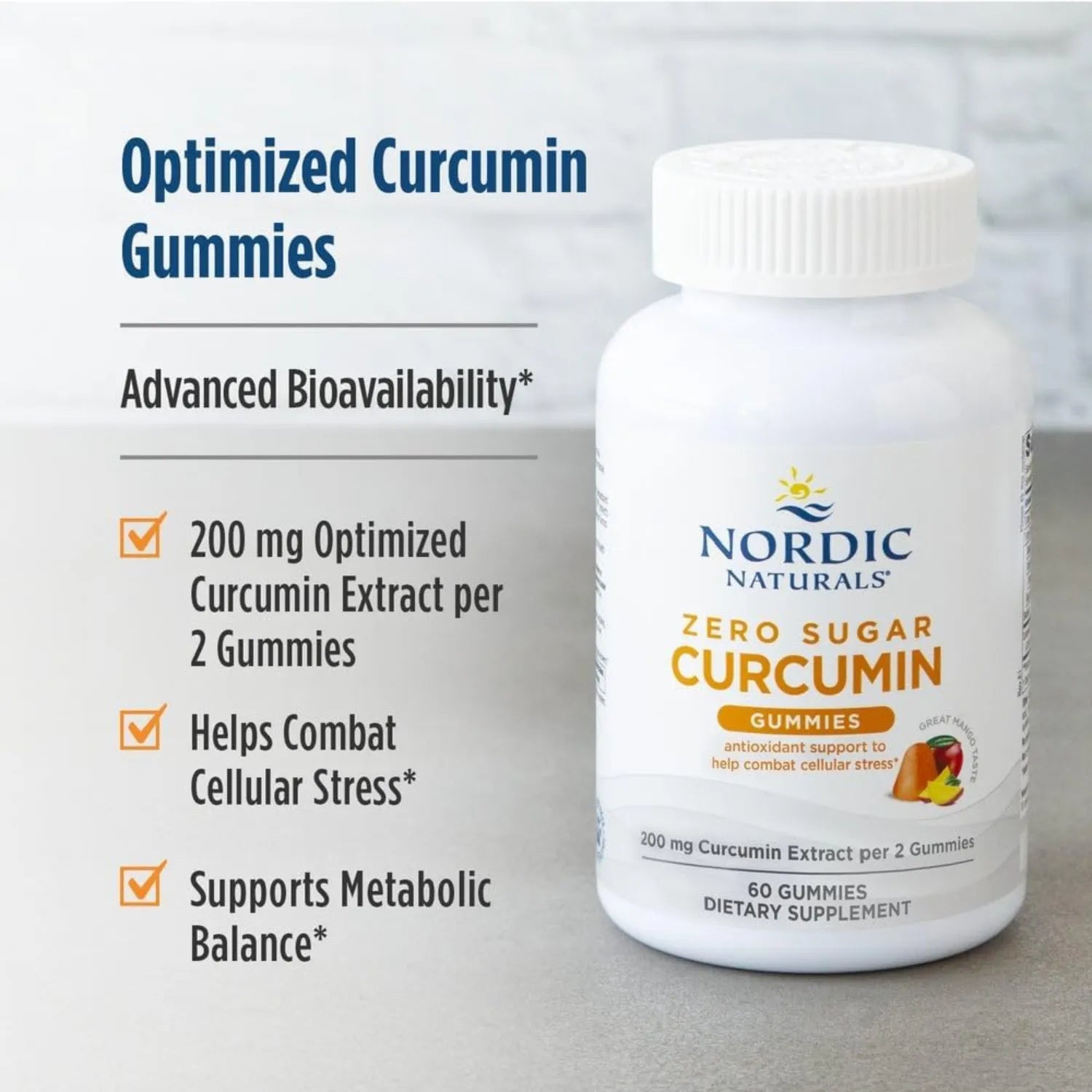 Nordic Naturals curcumina Zero Sugar 200Mg 60 gomitas Sfn