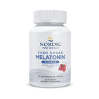 Nordic Naturals Gomitas de melatonina sin azúcar, frambuesa, 60 gomitas de 1.5 mg de melatonina