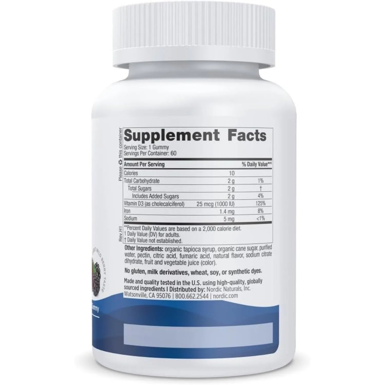 Nordic Naturals, Gomitas de Vitamina D3