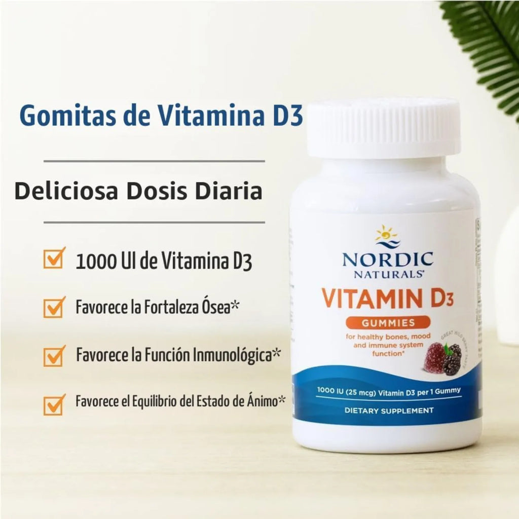 Nordic Naturals, Gomitas de Vitamina D3