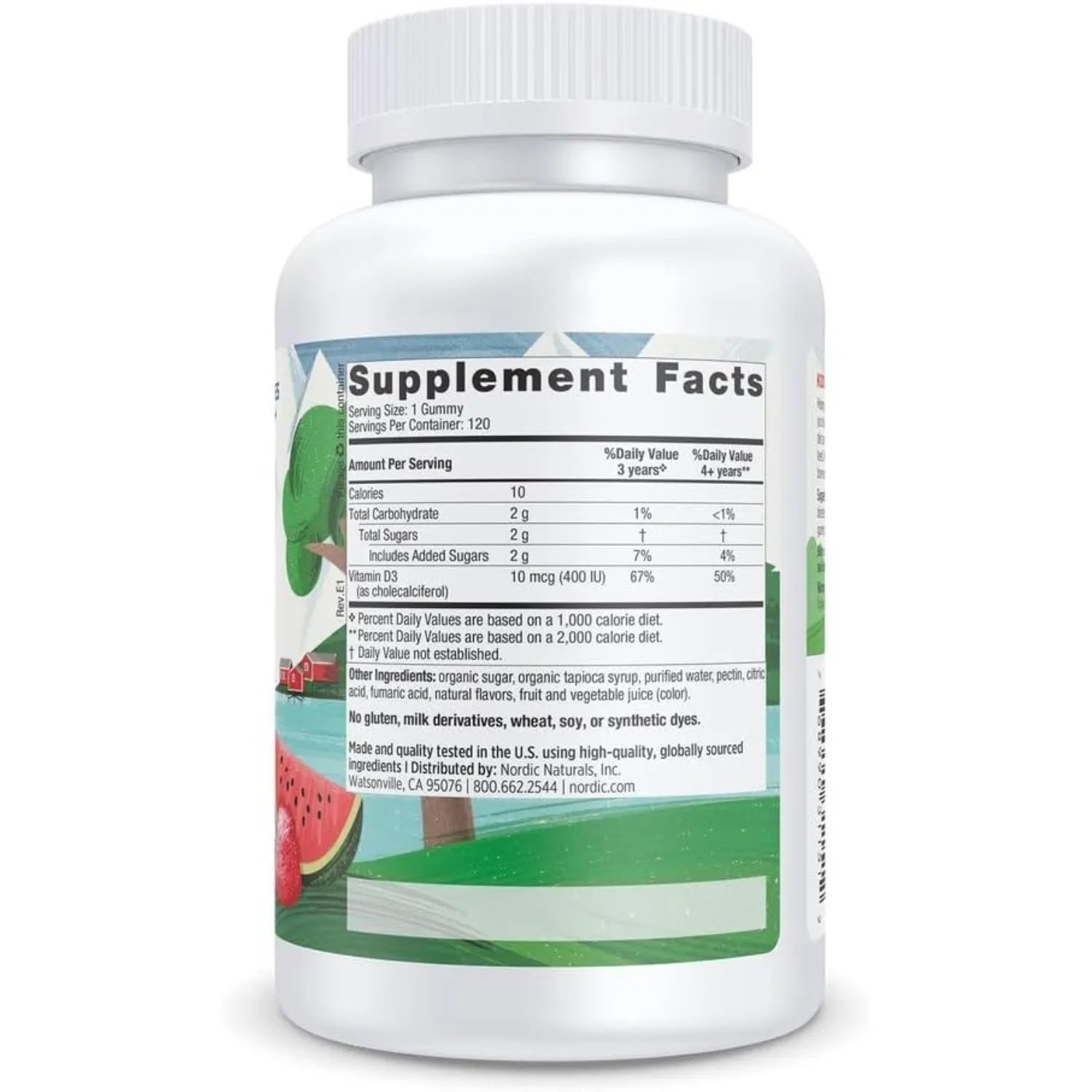 Nordic Naturals vitamina D3 Gomitas para niños 120 gom sfn