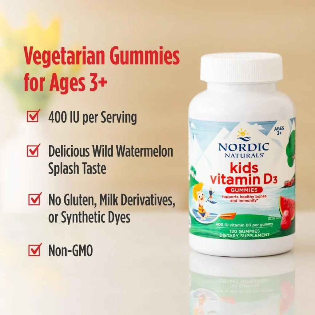 Nordic Naturals vitamina D3 Gomitas para niños 120 gom sfn