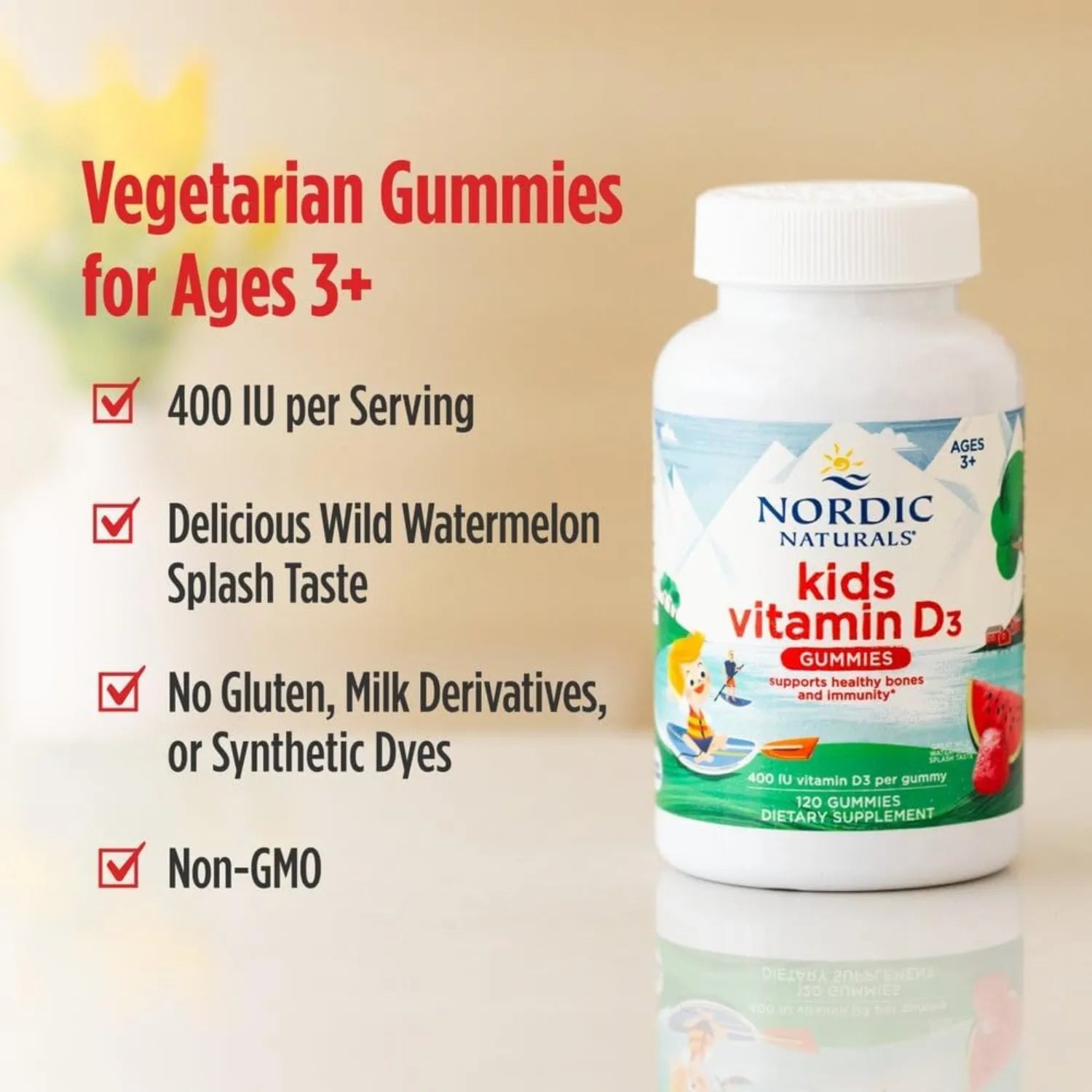 Nordic Naturals vitamina D3 Gomitas para niños 120 gom sfn