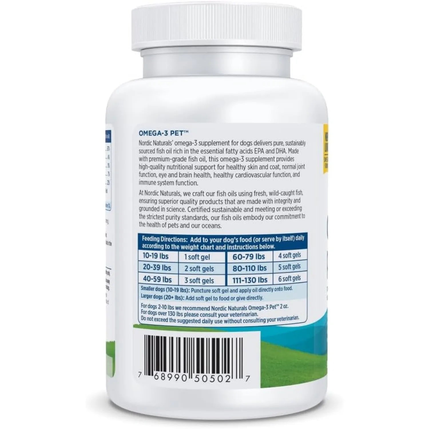 Nordic Naturals Omega-3 para Perros 90 softgels Sfn