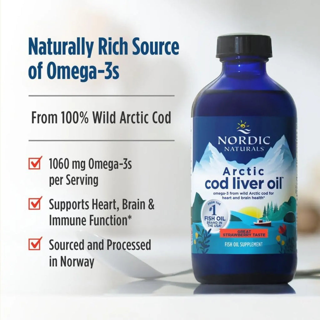 Nordic Naturals Cod Liver Oil 1060 Mg Omega 3 237 Ml Sfn