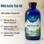 Nordic Naturals, Arctic-D Cod Liver Oil Limón, 237 ml Sfn