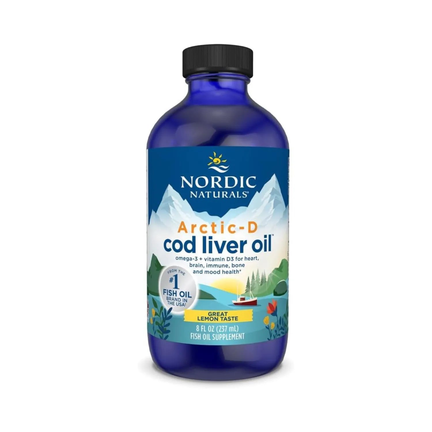 Nordic Naturals, Arctic-D Cod Liver Oil Limón, 237 ml Sfn