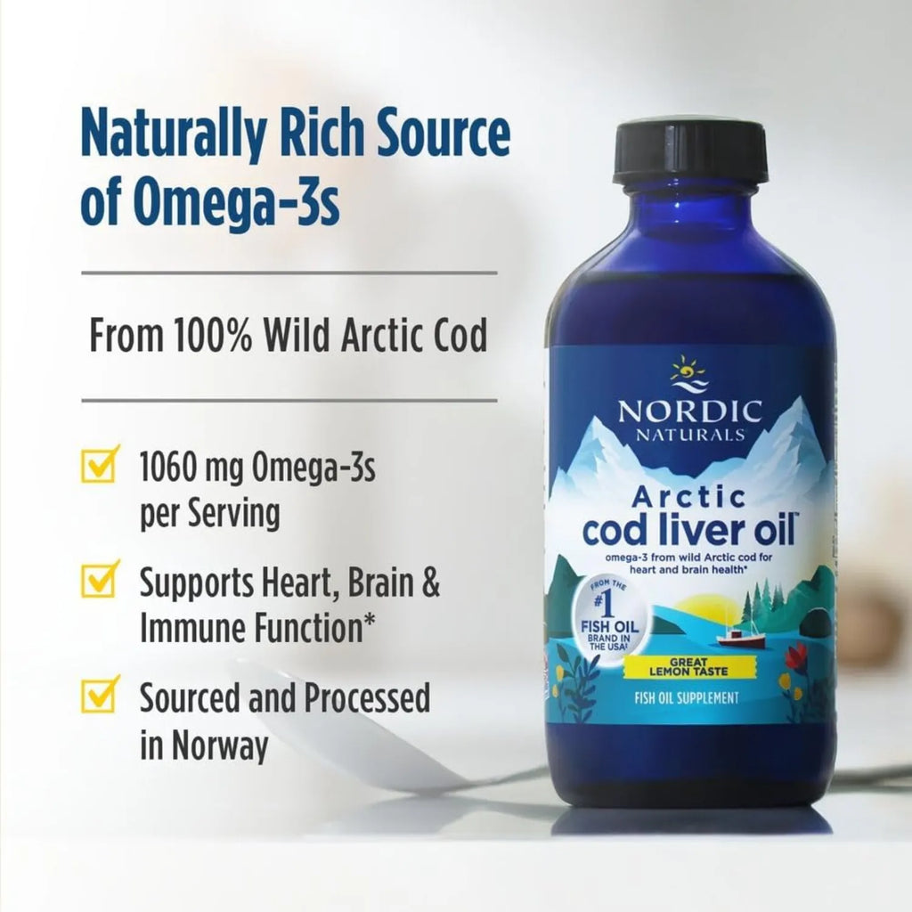 Nordic Naturals Arctic Cod Liver Oil omega-3 234 mL Sfn