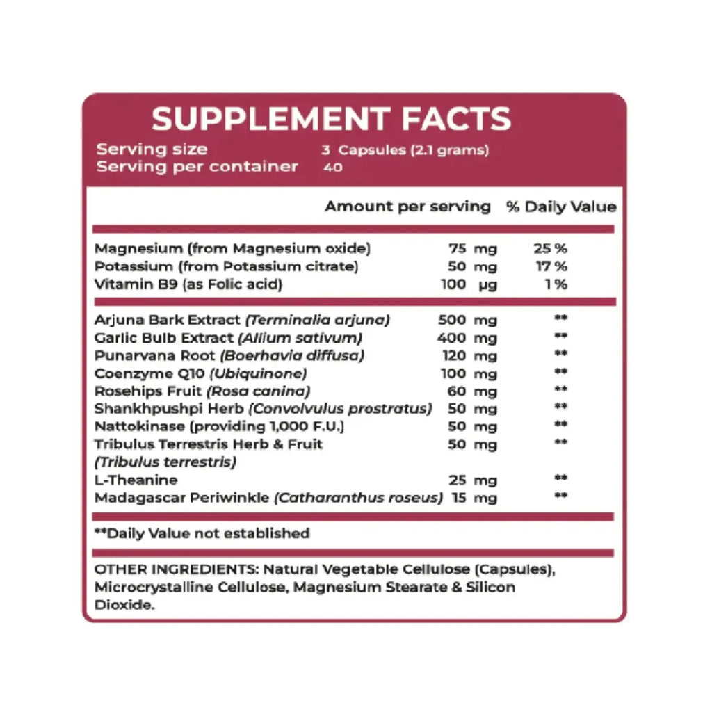 Ultra Pure Supps Blood Pressure, 120 Caps Sfn