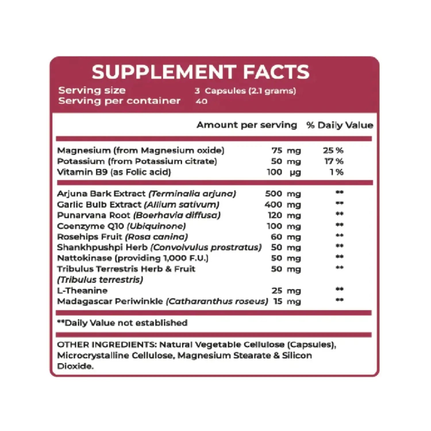Ultra Pure Supps Blood Pressure, 120 Caps Sfn
