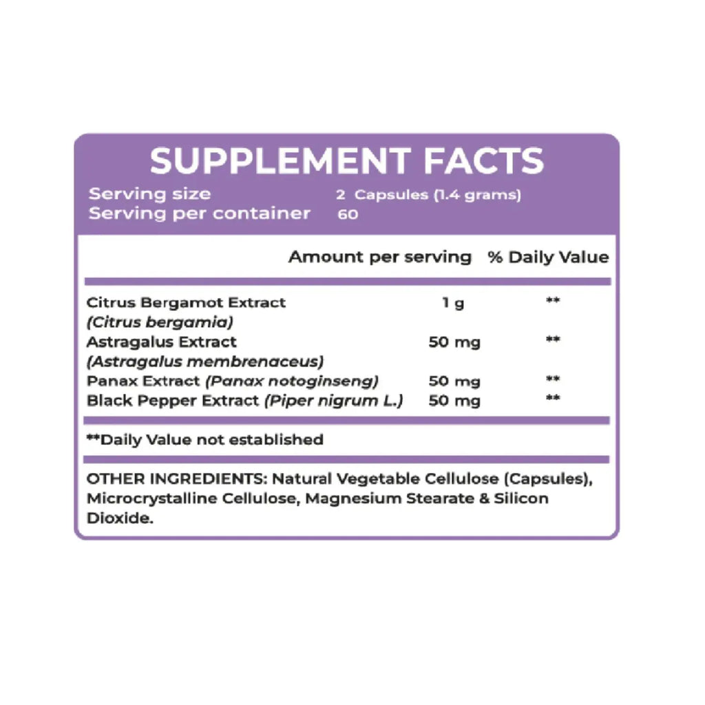 Ultra Pure Supps Bergamot, 120 Caps Sfn